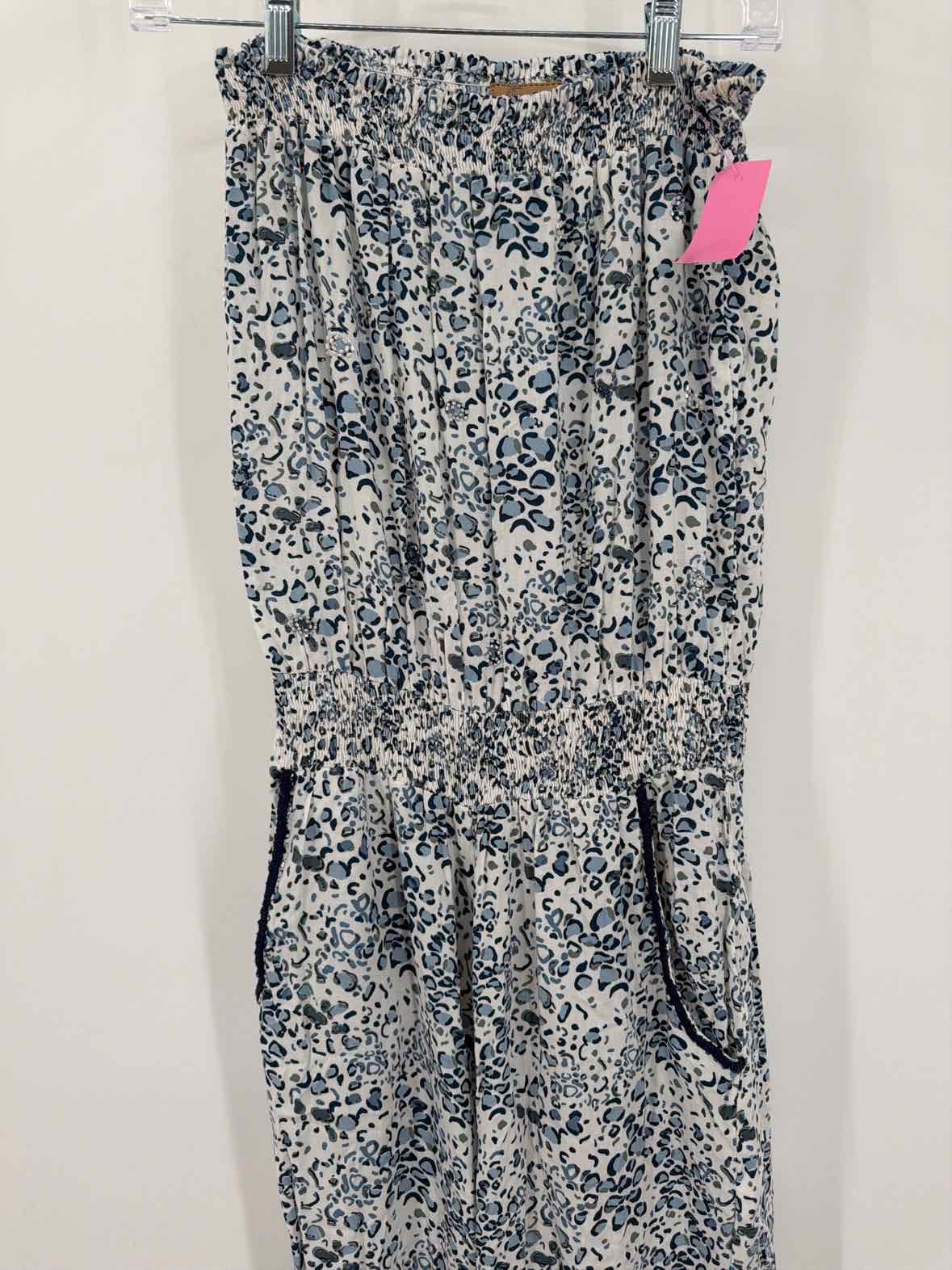 Pre-Owned Skemo Blue Size Large Strapless Jumpsuit | True Fashionistas.