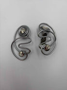 Jeff Lieb Silver clip Drop Earrings | True Fashionistas.