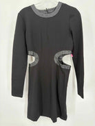 Pre-Owned Staud Black Size Medium Short Long Sleeve Dress | True Fashionistas.