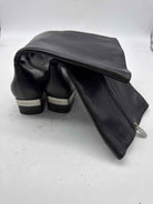 Pre-Owned Chanel Black Size 6.5 Leather Tall Boots | True Fashionistas.