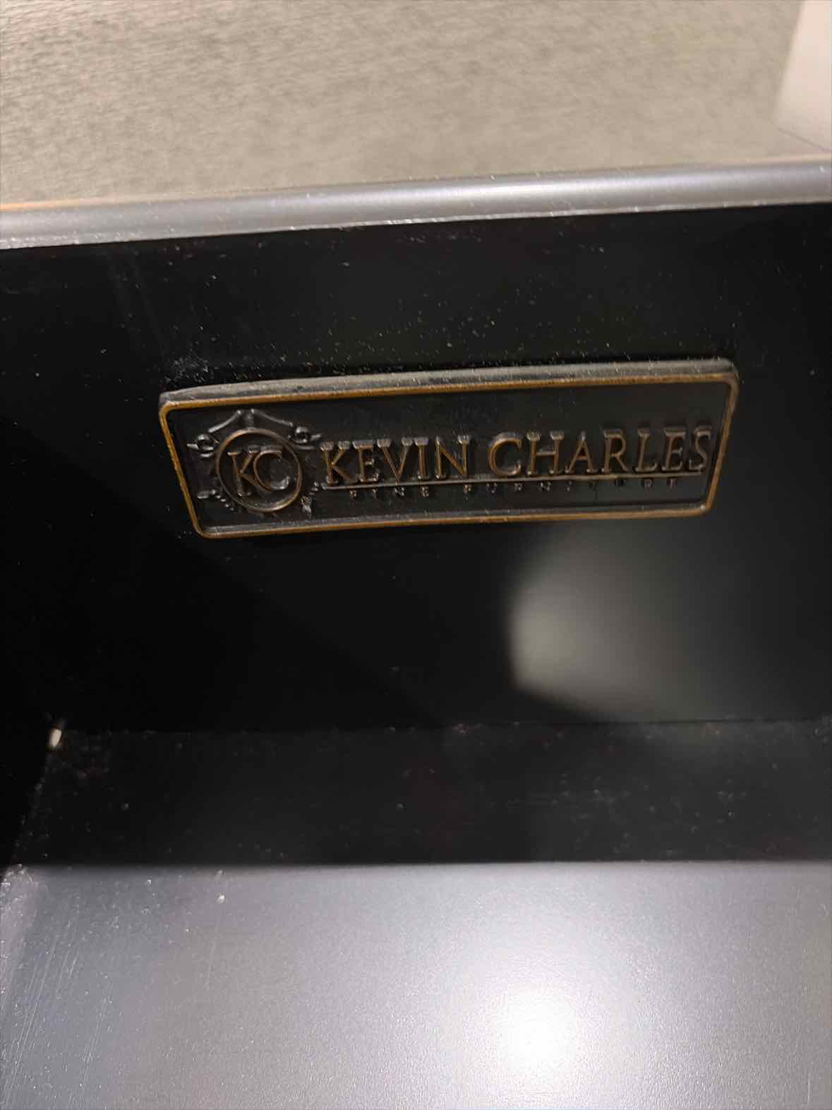Kevin Charles Champagne Frame Mirrored Nightstand | True Fashionistas.