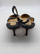 Pre-Owned Christian Louboutin Navy Size 36 Slingback Heels | True Fashionistas.