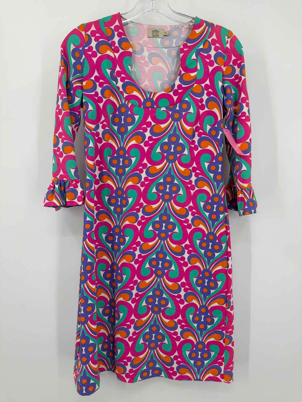 Pre-Owned Katherine Way Pink Size XS Short Long Sleeve Dress | True Fashionistas.