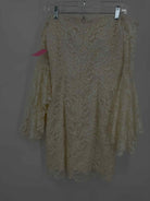 Pre-Owned Milly Ivory Size 2 Lace Cocktail Short Long Sleeve Dress | True Fashionistas.