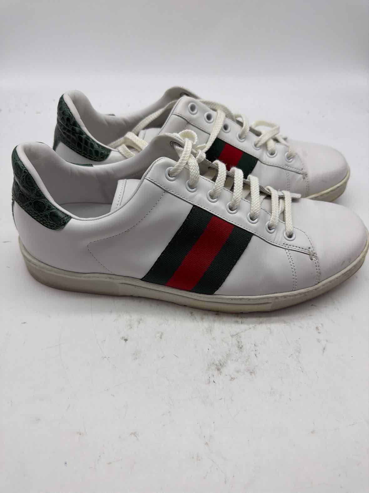 Pre-Owned Gucci White 9 Ace Sneaker Men's Sneakers | True Fashionistas.