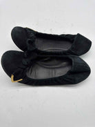 Pre-Owned Louis Vuitton Black Size 7 Slip On Flats | True Fashionistas.