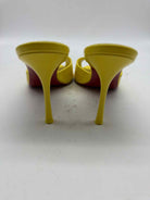 Pre-Owned Christian Louboutin Yellow Size 37 Mule Heels | True Fashionistas.
