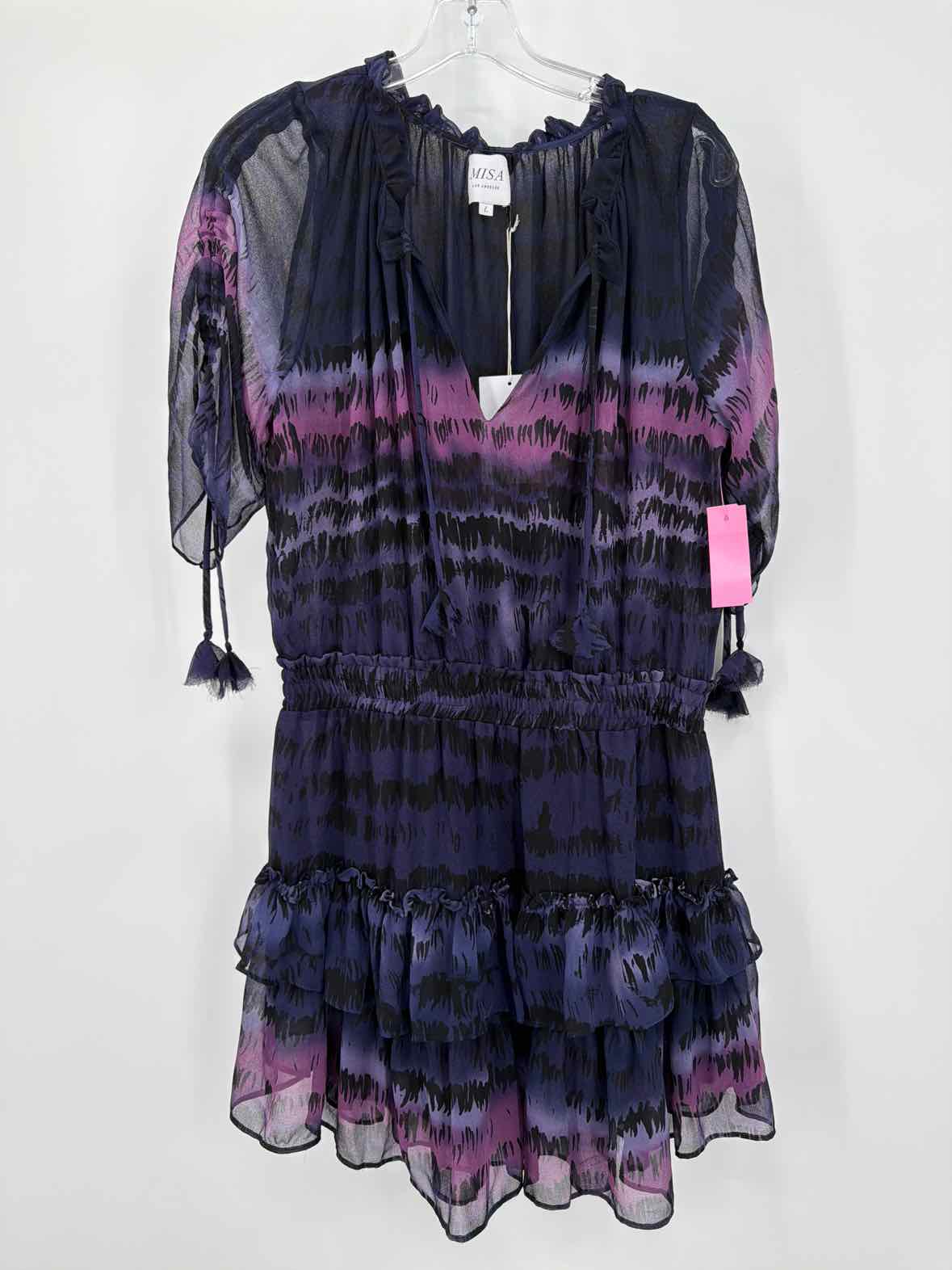 Pre-Owned Misa Purple Size Large Long Sleeve Dress | True Fashionistas.