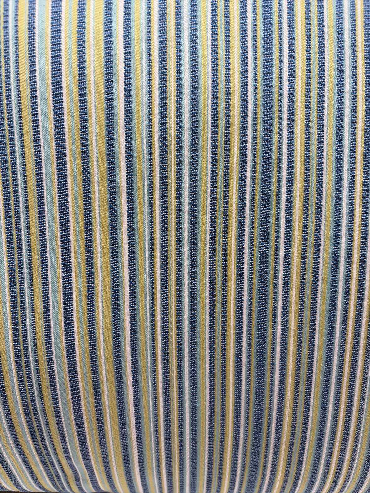 Blue & Green Striped Pillow | True Fashionistas.
