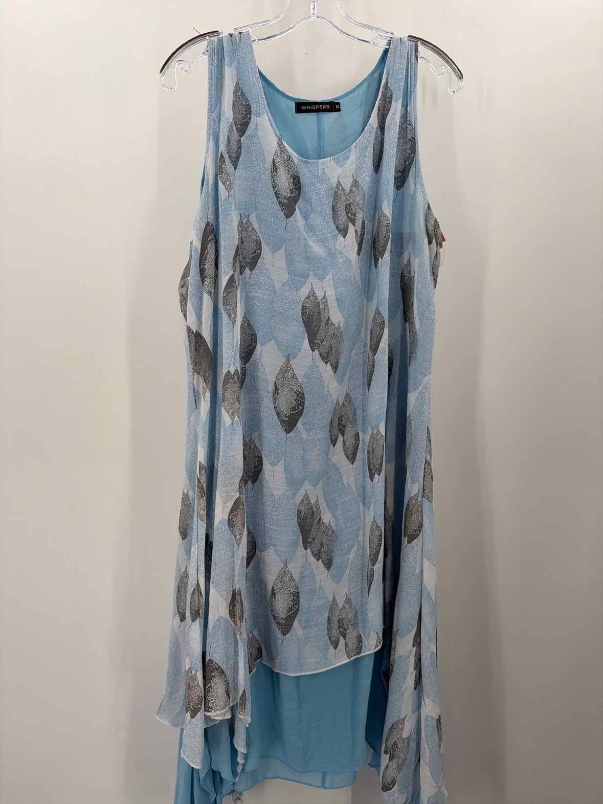 Whispers Blue Size XL Hi-Low Sleeveless Dress | True Fashionistas.