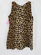Pre-Owned Zara Brown Size Large Leopard Short Sleeveless Dress | True Fashionistas.