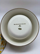 Set Of 2 Mackenzie Childs Buttercupo Yellow Metal  Bowl | True Fashionistas.