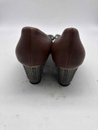 Pre-Owned Lanvin Brown Size 12 Block Heels | True Fashionistas.