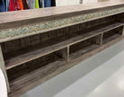 Distressed Gray Wood Living Room Media Cabinet | True Fashionistas.