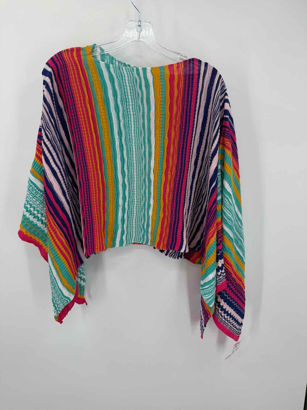 Missoni Blue Size One Size Knit Poncho Sweater | True Fashionistas.