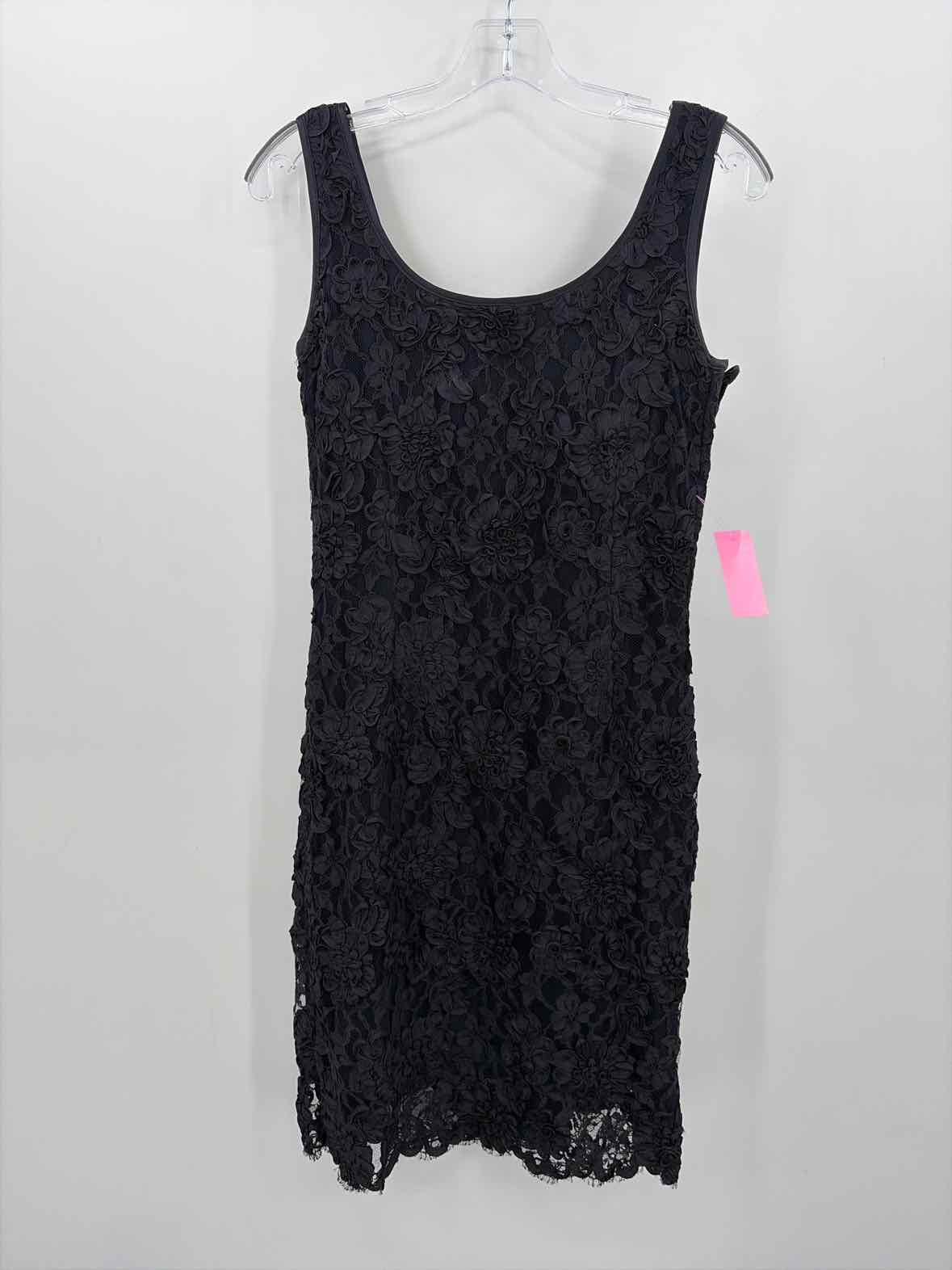 Escada Black Size 36 Floral Knee Length Sleeveless Dress | True Fashionistas.