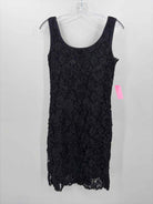 Escada Black Size 36 Floral Knee Length Sleeveless Dress | True Fashionistas.