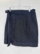 Pre-Owned AG Blue Size Medium Denim Wrap Mini Skirt | True Fashionistas.