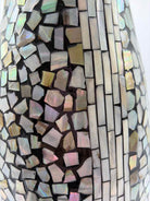 Mother of Pearl Mosaic Black Vase | True Fashionistas.