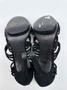 Pre-Owned Tory Burch Black Size 7 Caged Heels | True Fashionistas.