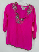Pre-Owned Gretchen Scott Pink Size Small Tunic Blouse | True Fashionistas.