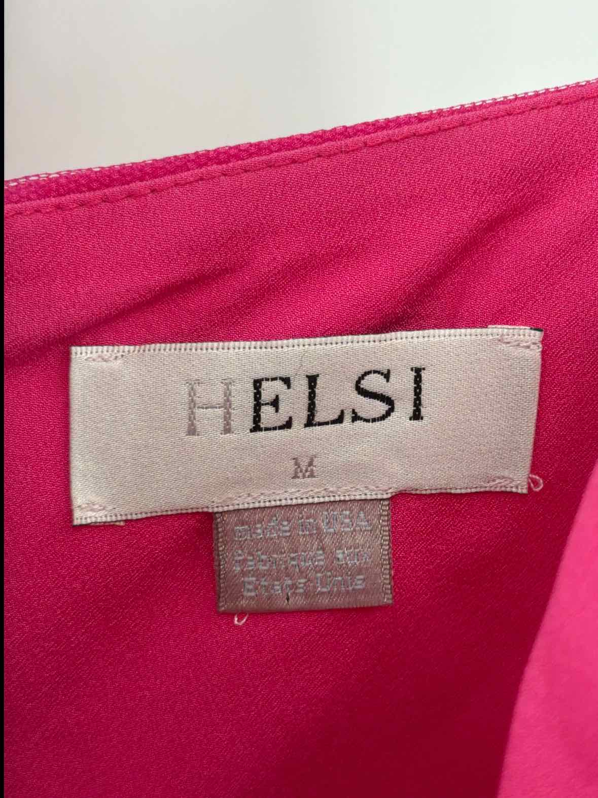Pre-Owned HELSI Pink Size Medium Cocktail Short Sleeveless Dress | True Fashionistas.