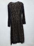 Pre-Owned Michael Kors Collection Black Size 4 Lace Midi Long Sleeve Dress | True Fashionistas.