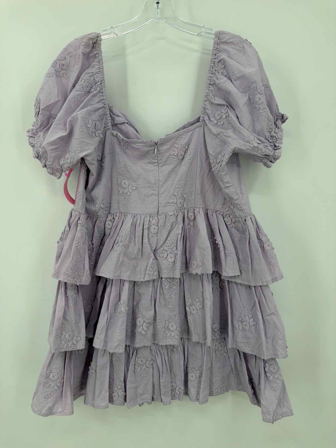 Pre-Owned Altar'd State Purple Size XL Short Shirt Dress | True Fashionistas.