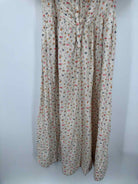 Pre-Owned Doen Ivory Size Medium Long Short Sleeve Dress | True Fashionistas.