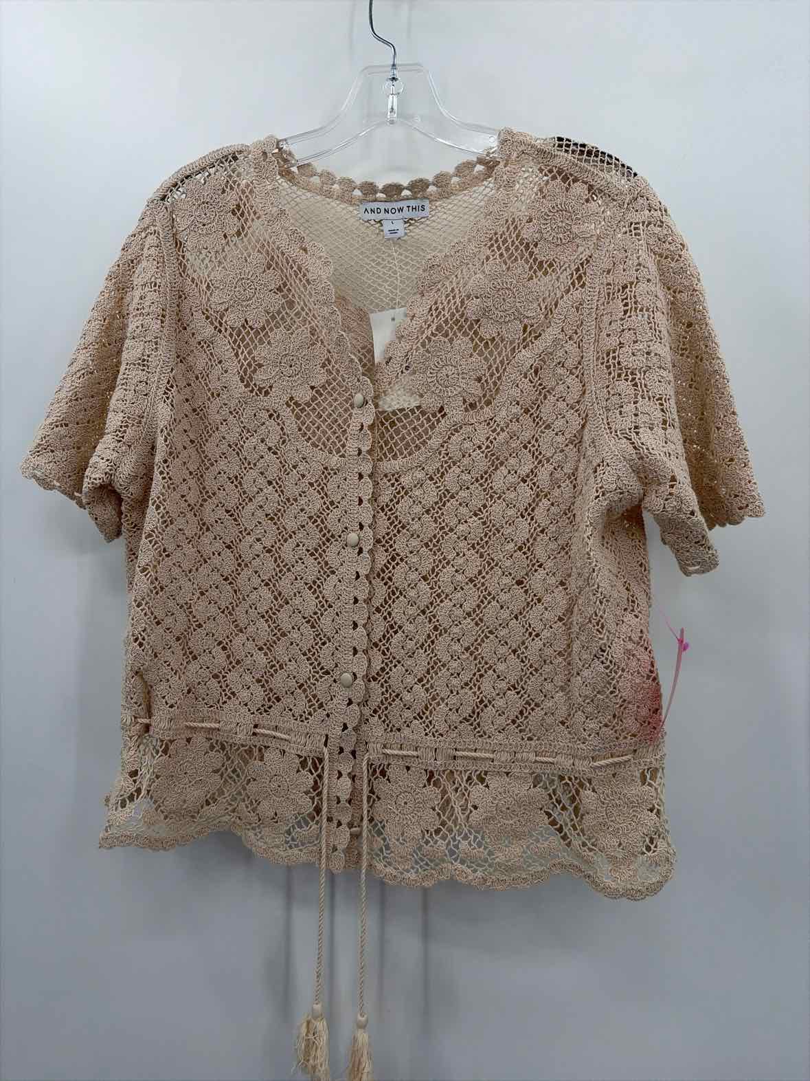 And Now This Tan Size Large Blouse | True Fashionistas.