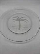 Etched Palm Glass Platter | True Fashionistas.