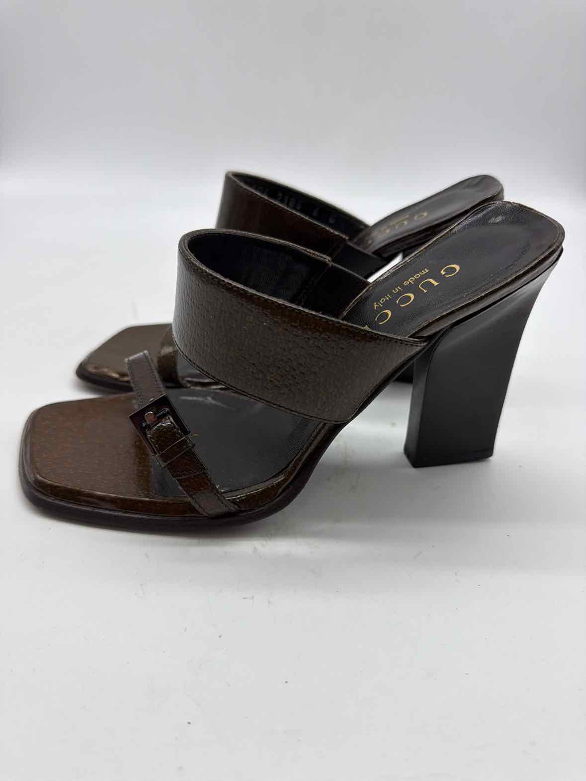 Pre-Owned Gucci Brown Size 6 Mule Heels | True Fashionistas.