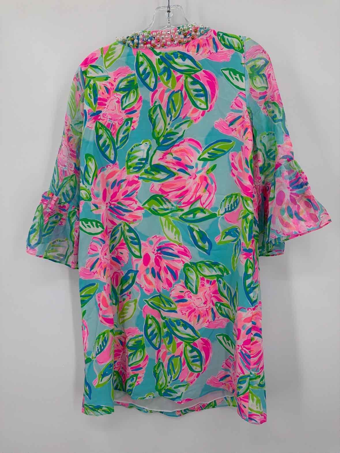 Pre-Owned Lilly Pulitzer Blue Size XS Short Long Sleeve Dress | True Fashionistas.