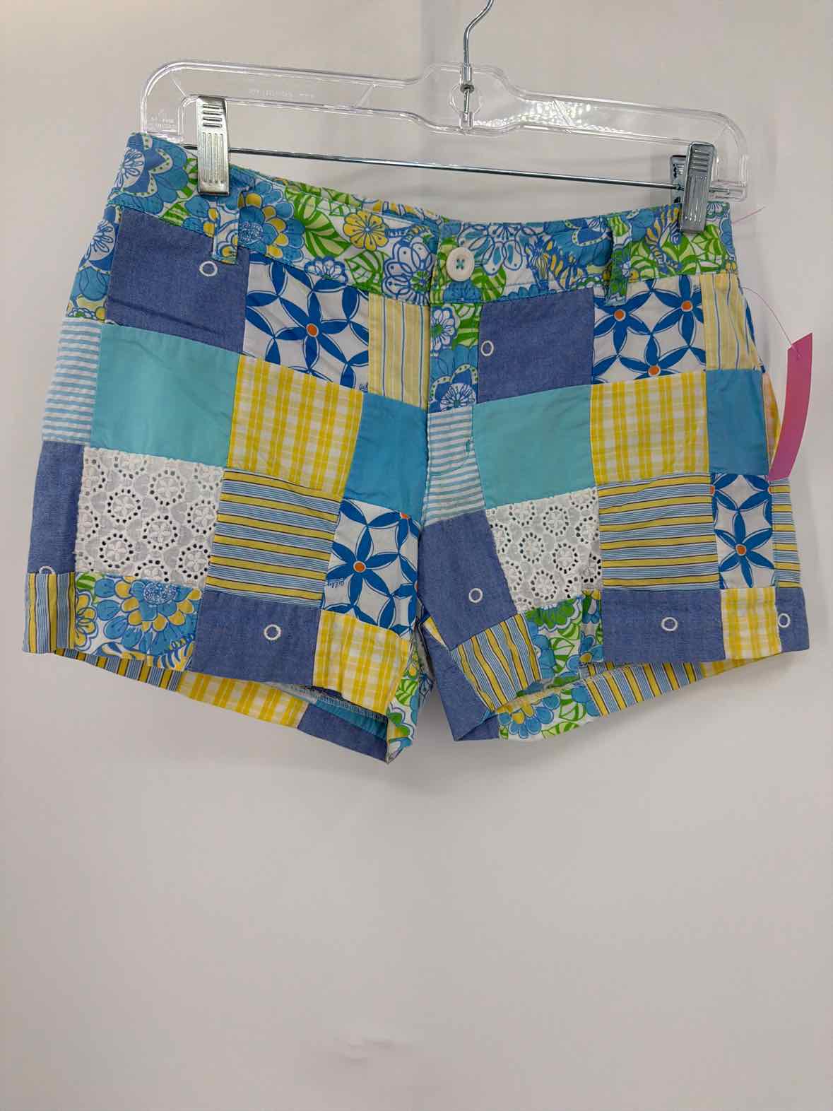 Pre-Owned Lilly Pulitzer Blue Size 0 Printed Shorts | True Fashionistas.