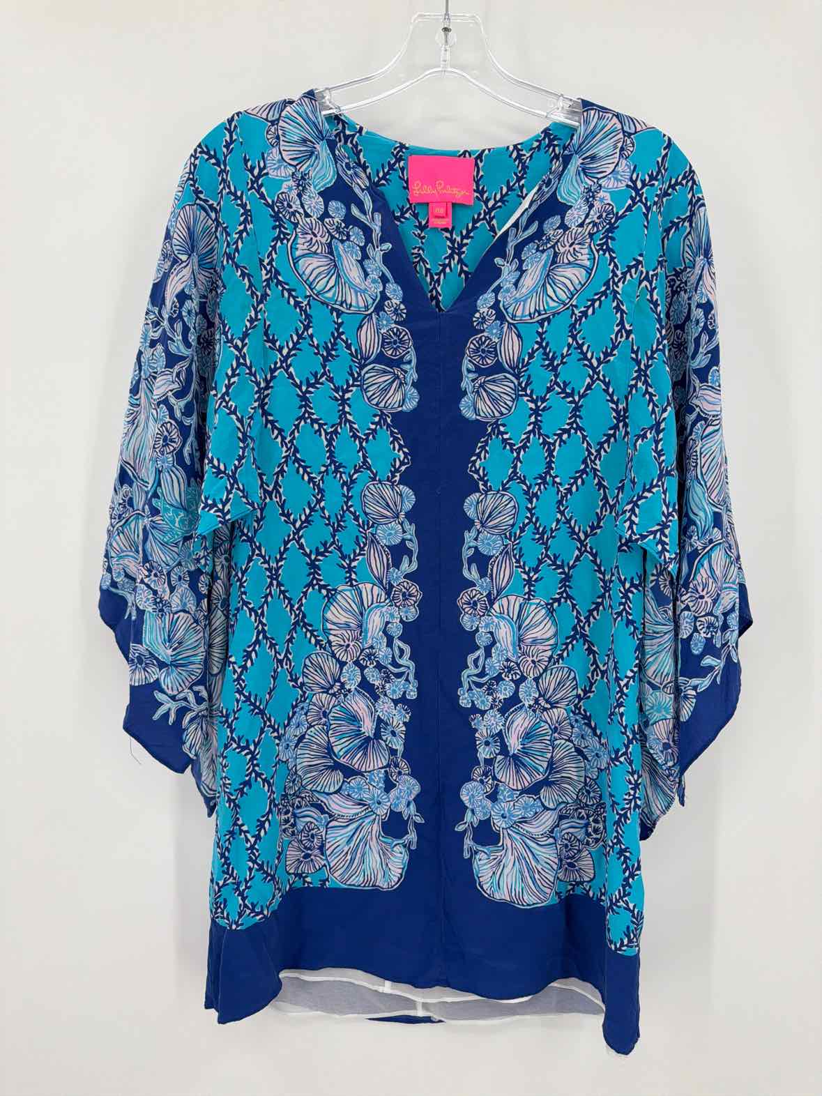 Pre-Owned Lilly Pulitzer Blue Size 00 Short Long Sleeve Dress | True Fashionistas.