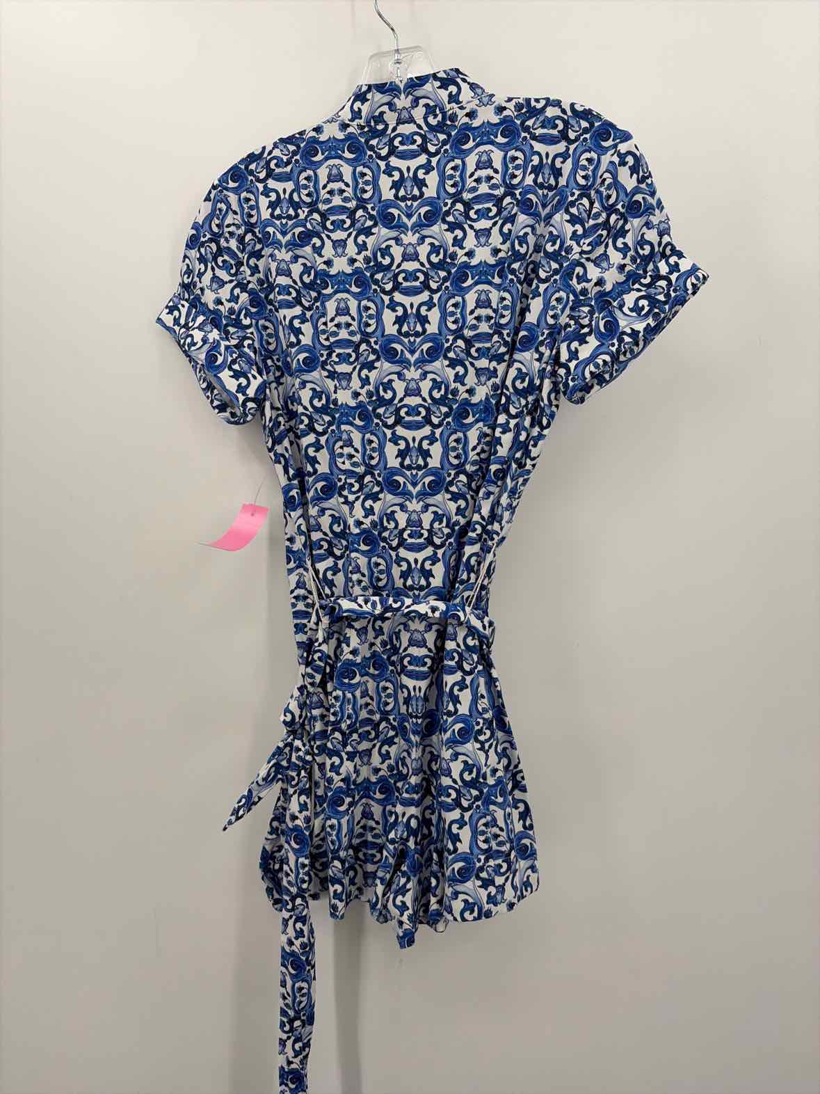 Pre-Owned Alice + Olivia Blue Size XS Short Sleeve Romper | True Fashionistas.