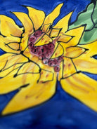 Tika Blue & Yellow Sunflower Platter | True Fashionistas.