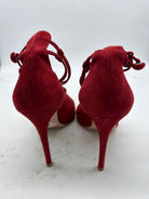 Pre-Owned Gianvito Rossi Red Size 7.5 Strappy Heels | True Fashionistas.