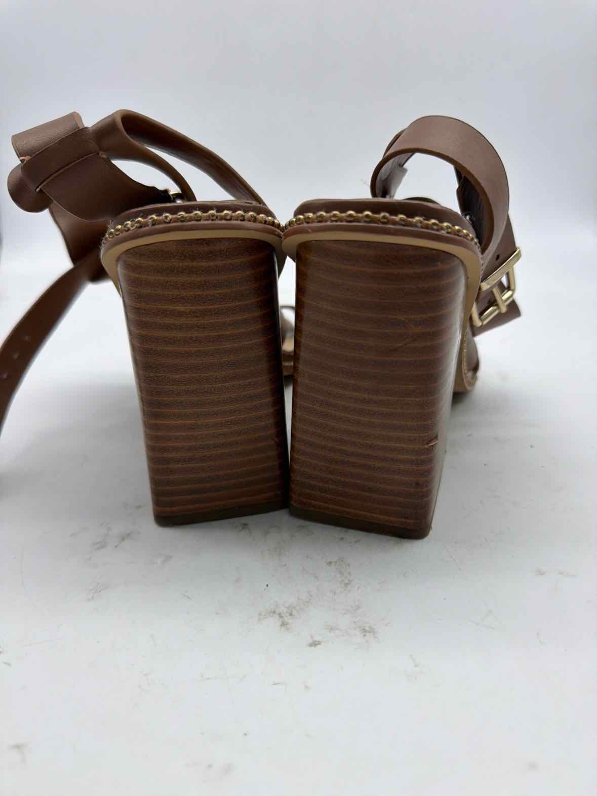 Pre-Owned Steve Madden Tan Size 9 Strappy Heels | True Fashionistas.