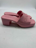 Pre-Owned Gucci Pink Size 6 Jelly Mule Sandals | True Fashionistas.