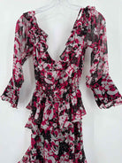 Pre-Owned Misa Red Size Small Long Long Sleeve Dress | True Fashionistas.