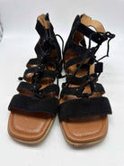 Pre-Owned Crown Vintage Black Size 8.5 Caged Sandals | True Fashionistas.
