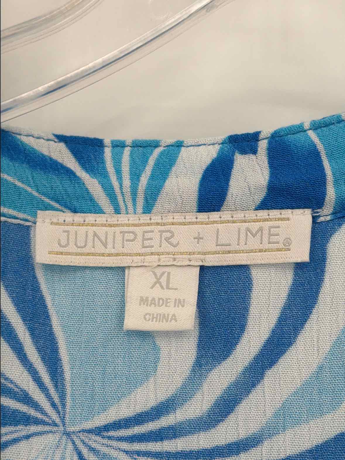 Pre-Owned Juniper + Lime Blue Size XL Tank Top | True Fashionistas.