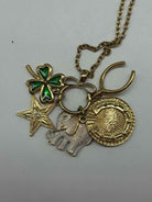 Lilly Pulitzer Gold Luck Charm Necklace | True Fashionistas.