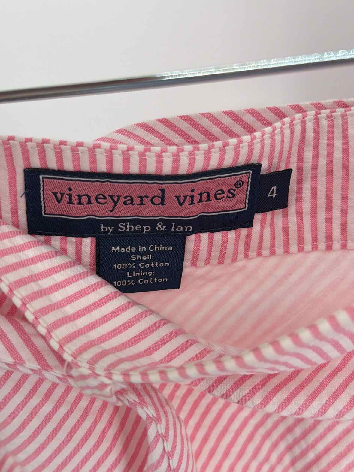 Pre-Owned Vineyard Vines Pink Size 4 Stripe Mini Skirt | True Fashionistas.