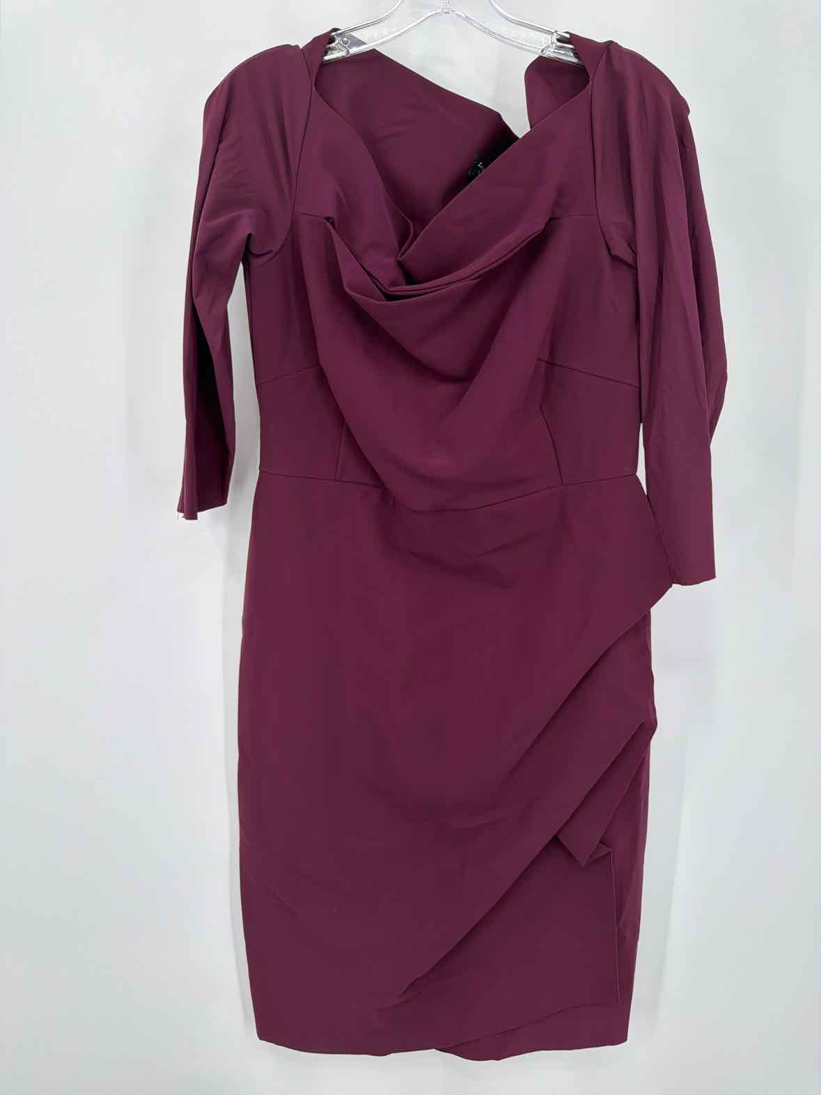 Pre-Owned La Petite Robe Chiara Boni Purple Size 48/14 Short Long Sleeve Dress | True Fashionistas.