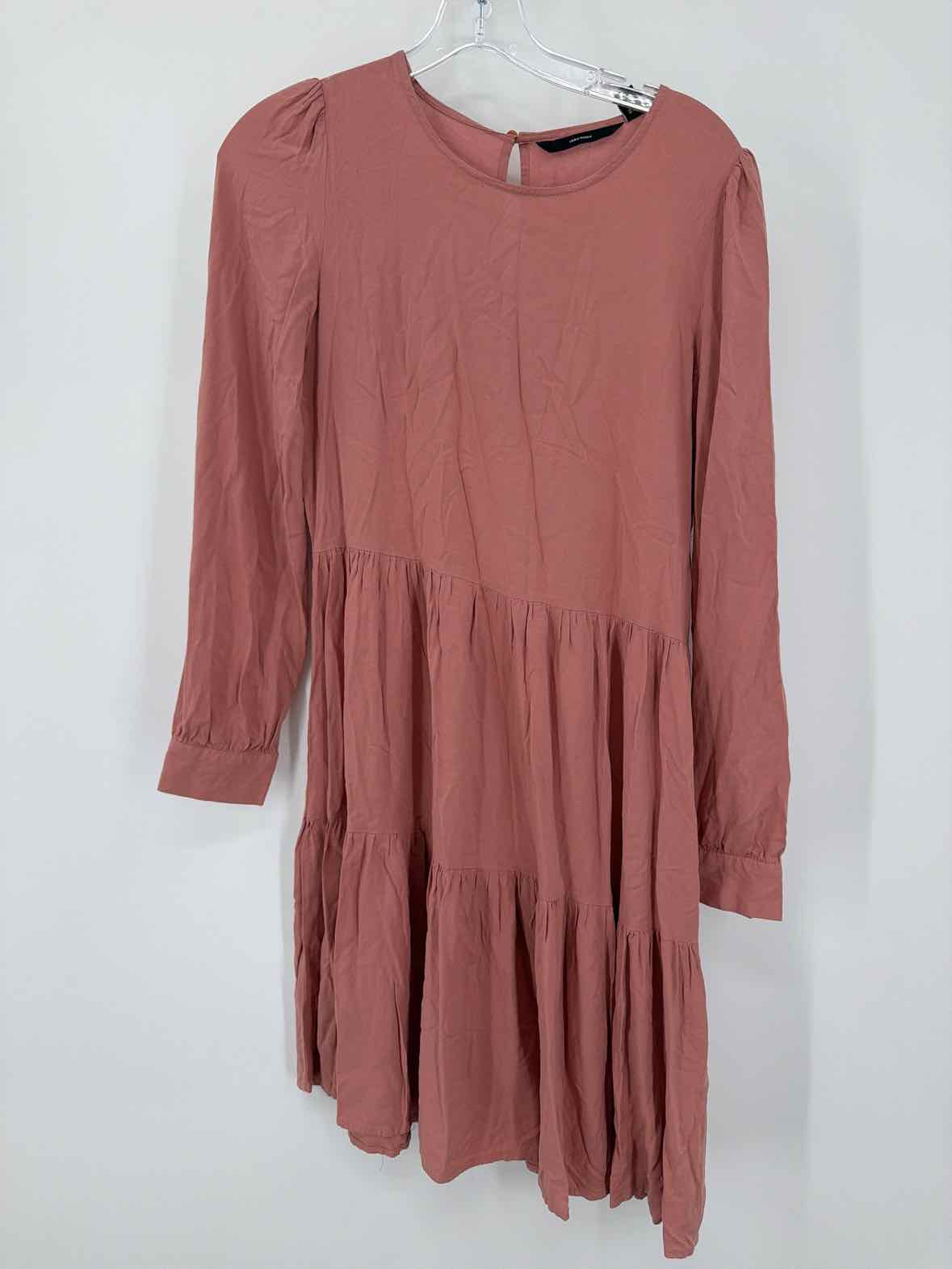 Pre-Owned Vero Moda Pink Size Small Short Long Sleeve Dress | True Fashionistas.