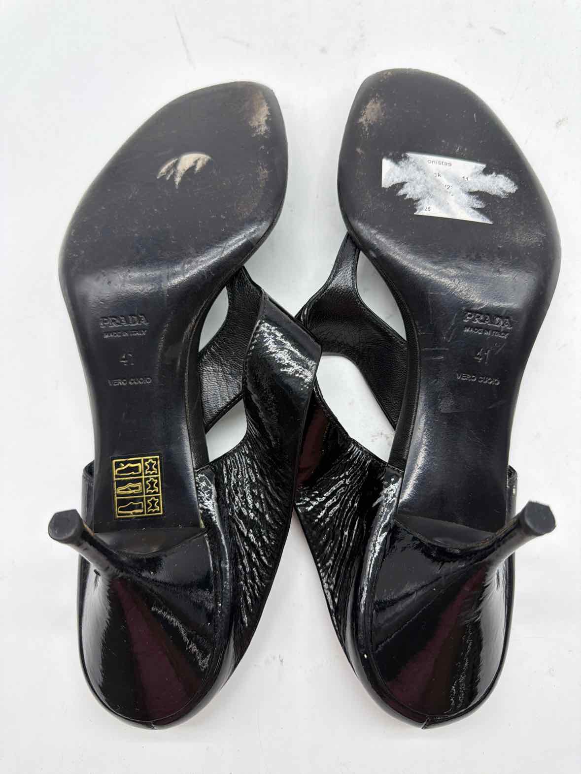 Pre-Owned Prada Black Size 41 Mule Heels | True Fashionistas.