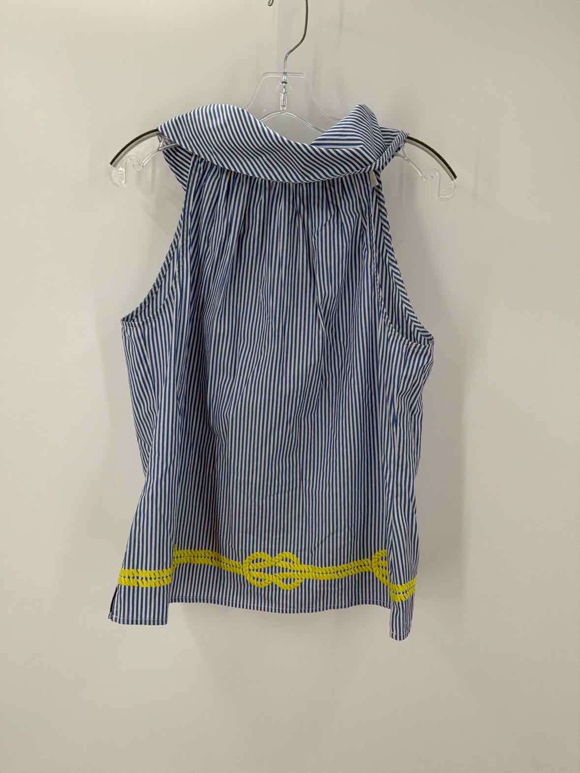 Pre-Owned Sail To Sable Blue Size Medium Stripe Tank Top | True Fashionistas.