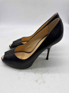 Pre-Owned Giuseppe Zanotti Black Size 41 Peep Toe Heels | True Fashionistas.